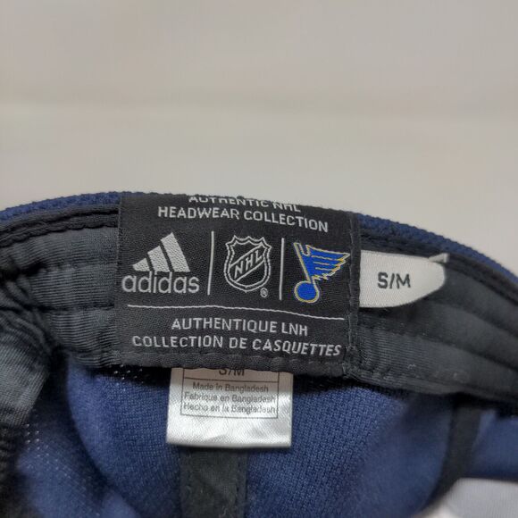 Adidas Men's NHL St. Louis Blues Hockey Hat Blue Size S/M Embroidered - Picture 12 of 13